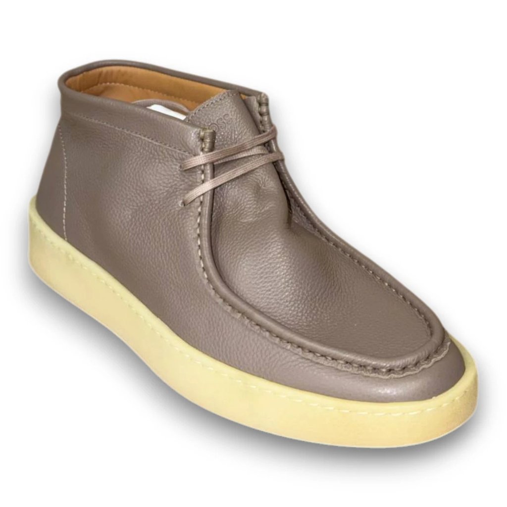 Boss Clay Desert Boots Men's Beige Leather Chukka Us 9 (Uk 8 Eu 42) Msrp $230